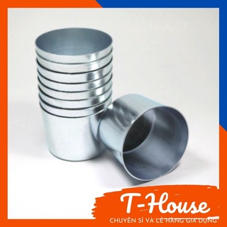 Ly nhôm, ly làm đá đủ kích thước từ 8cm đến 12cm