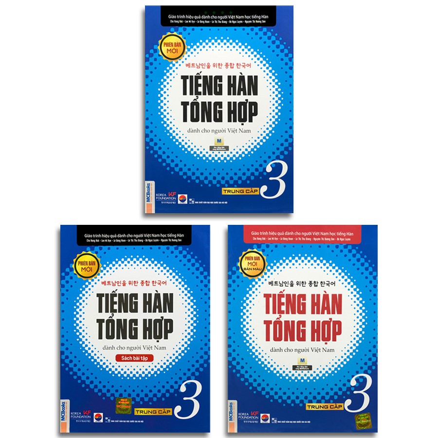 Sách - Tiếng Hàn Tổng Hợp Dành Cho Người Việt Nam - Trung Cấp 3 Phiên Bản Mới (3 quyển lẻ tùy chọn)