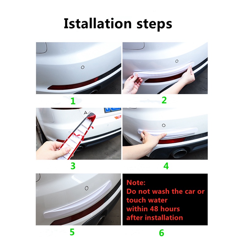 Set 2 miếng dán góc xe hơi cao cấp EUNOIA bảo vệ chống trầy xước thông dụng - Phụ Kiện Đồ Chơi Ô Tô Xe Hơi