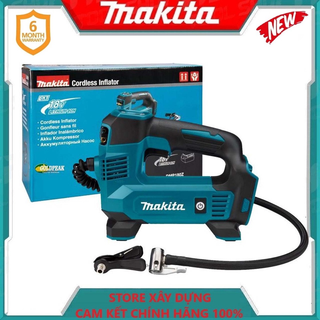 MÁY BƠM HƠI DÙNG PIN 18V MAKITA DMP180Z - HÀNG CHÍNH HÃNG