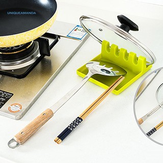 ✿UNI✿Kitchen Spatula Drain Rack Spoon Knife Pot Lid Rest Holder Tableware Organizer