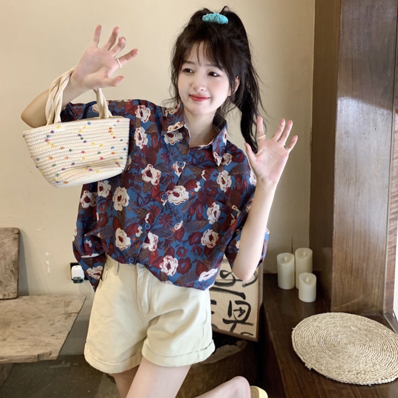 Áo Sơ Mi Nữ Ngắn Tay Phong Cách Hồng Kông Hàng Mới Dành Cho Mùa Hè