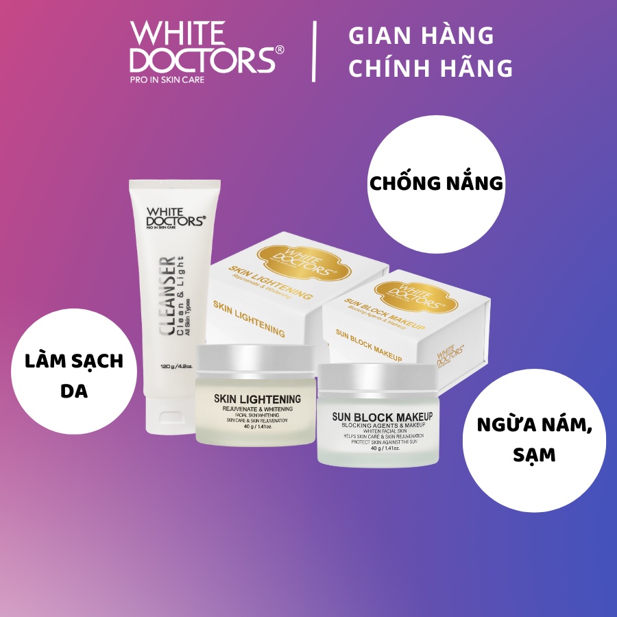 Bộ dưỡng facial hoàn hảo White Doctors