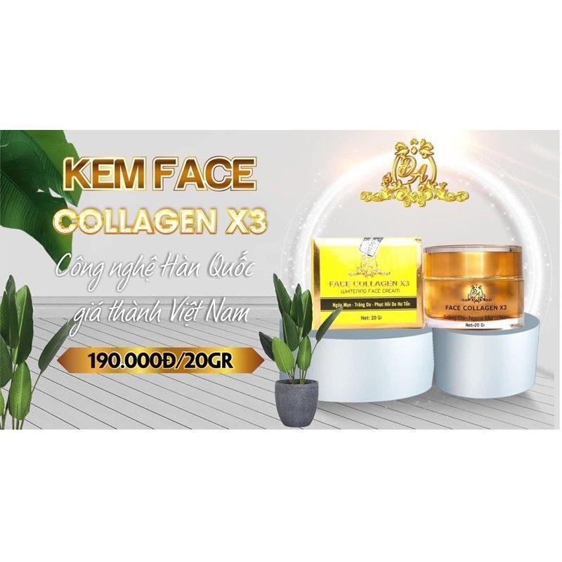 [chính Hãng] Kem Face Collagen x3 Đông Anh