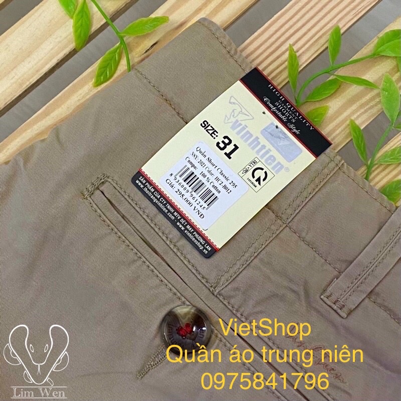 Quần short ngố nam trung niên hàng công ty Vĩnh Tiến cao cấp chất đẹp