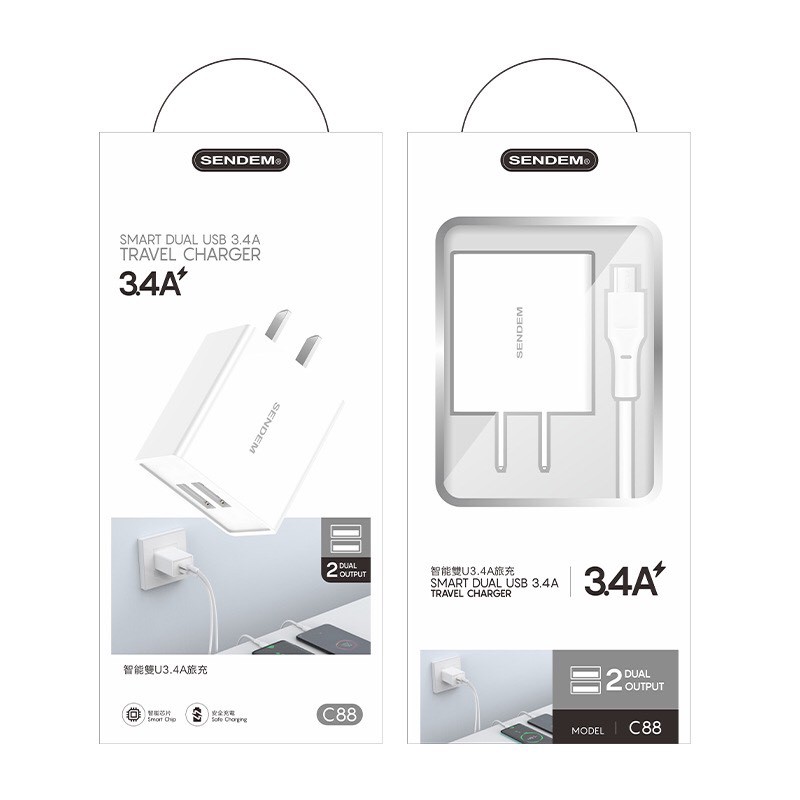 Bộ sạc Ip,ss,op,mi..Hỗ trợ sạc nhanh 3,4 A