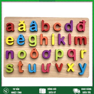 [FREE SHIP] Bảng Chữ Cái Tiếng Việt Bằng Gỗ|Đồ Chơi Gỗ Thông Minh Cho Bé|Giúp bé nhận biết dễ dàng mặt chữ|Mabukid