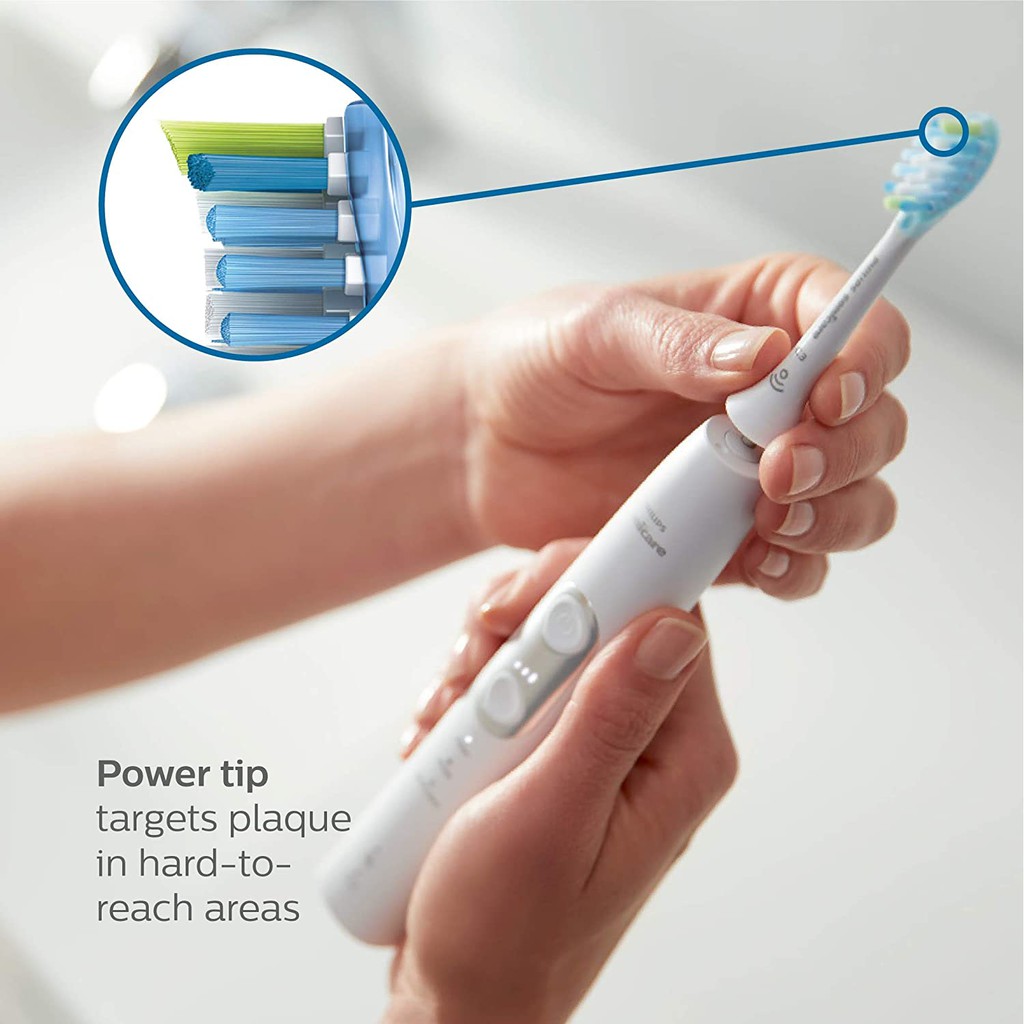 [Hàng Mỹ] Đầu bàn chải điện Philips Sonicare C3 PREMIUM Plaque Control (màu trắng)