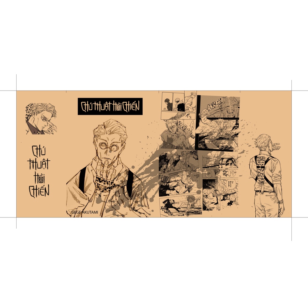 BÌA CHÚ THUẬT HỒI CHIẾN GIẤY KRAFT HANDMADE