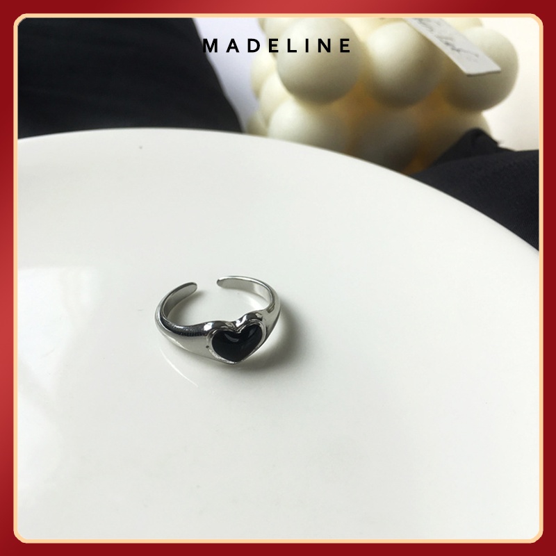 Nhẫn thời trang nữ Madeline N21 mặt trái tim dể thương phong cách Hàn Quốc tuyệt đẹp