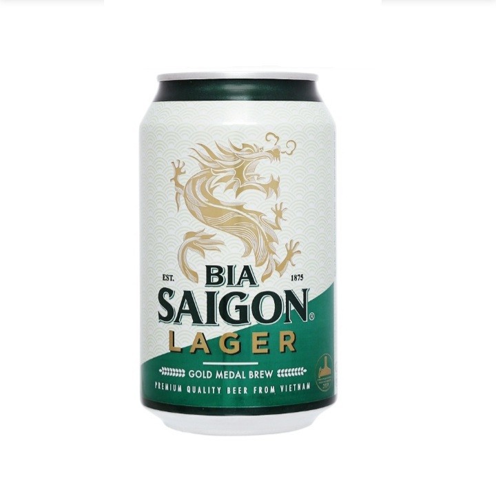 BIA TẾT SÀI GÒN XANH LAGER  THÙNG 24 LON (330 X 24)