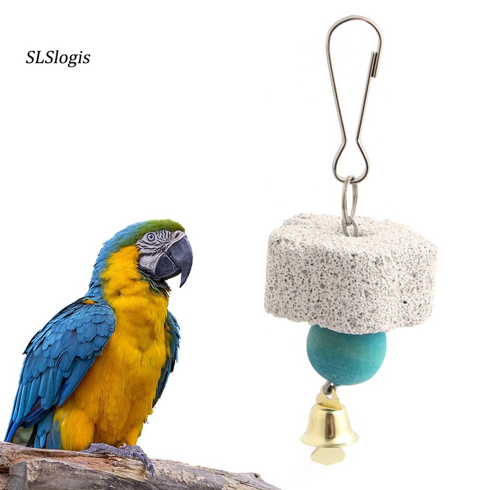 Đồ Chơi Chuông Đá Khoáng Chất Lượng Cao Dành Cho Chim Vẹt