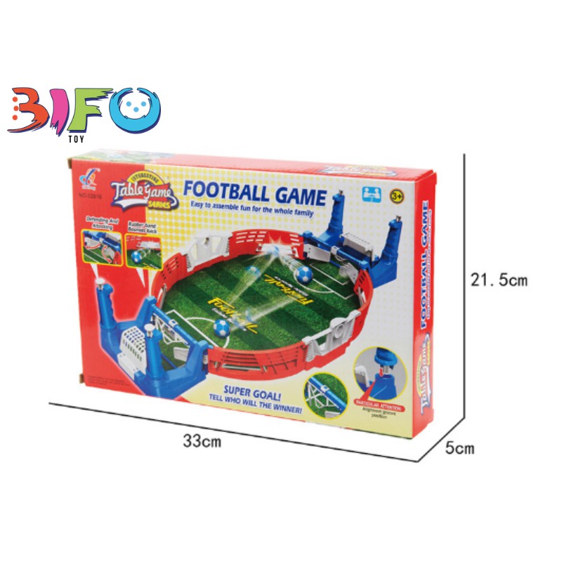 Bộ đồ chơi bóng đá thu nhỏ trên bàn thu hút trẻ nhỏ