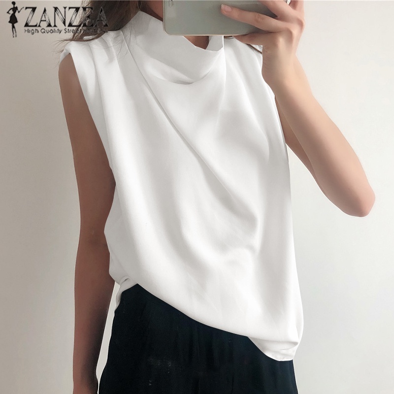 Áo yếm Zanzea không tay thời trang thanh lịch dành cho nữ