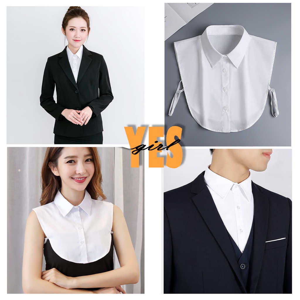 Cổ áo somi giả phong cách cổ điển phối đồ cực xinh - Form lên cứng cáp
