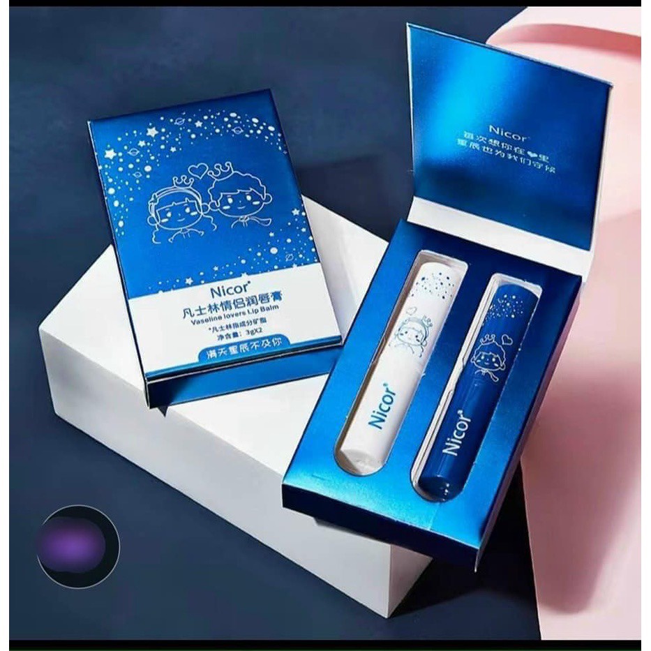SET 2 CÂY SON DƯỠNG MÔI NICOR ,FREESHIP, giành cả CHO NAM VÀ NỮ