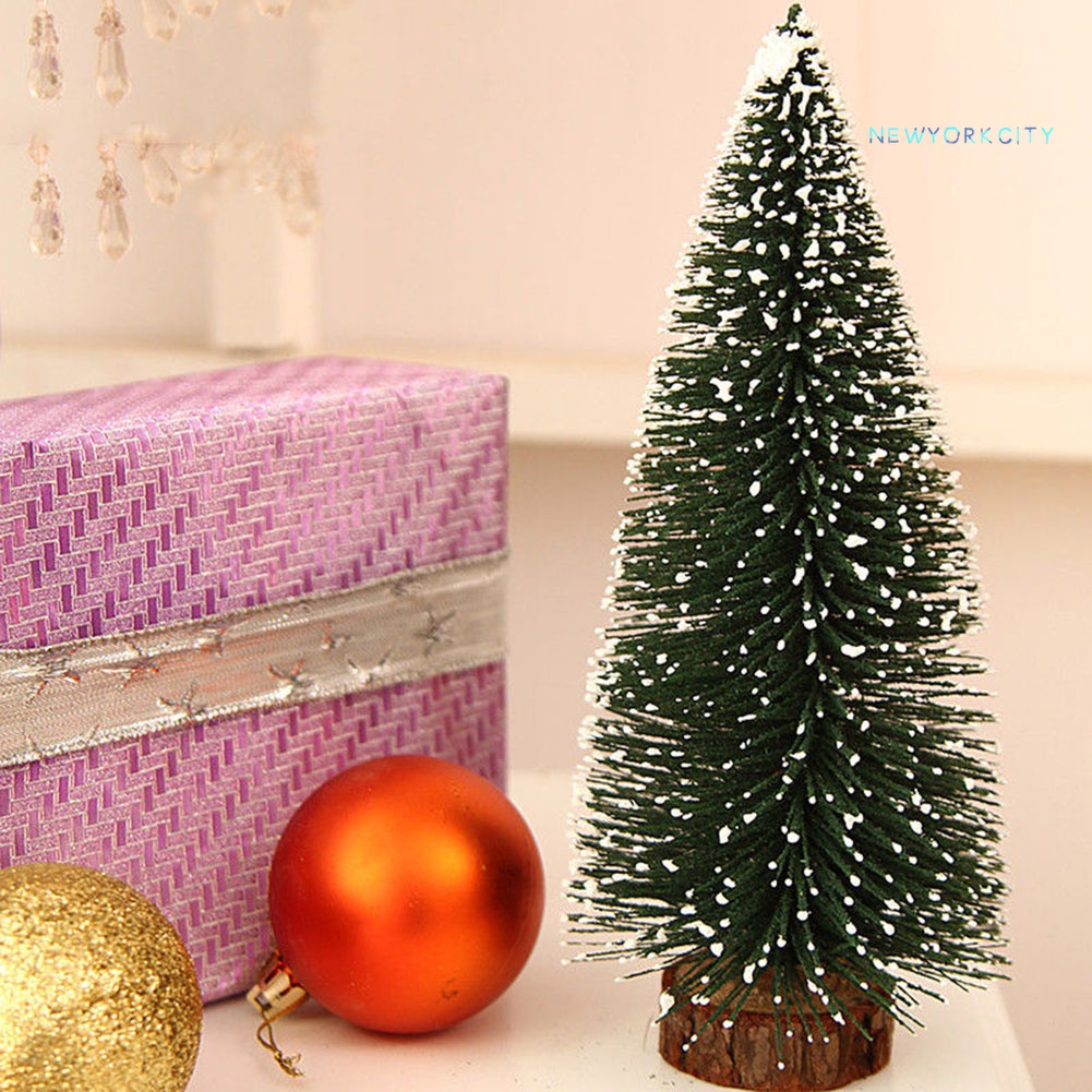 Cây Thông Giáng Sinh Mini Giả Tuyết Giáng Sinh Trang Trí Bàn Tiệc