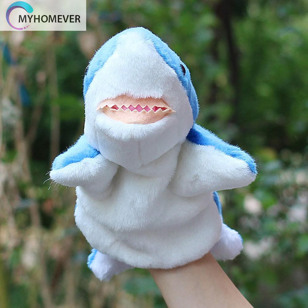 Pop It Fidget Đồ chơi Shark Hand Puppet Baby Kids Child Developmental Soft Doll Plush Đồ chơis
