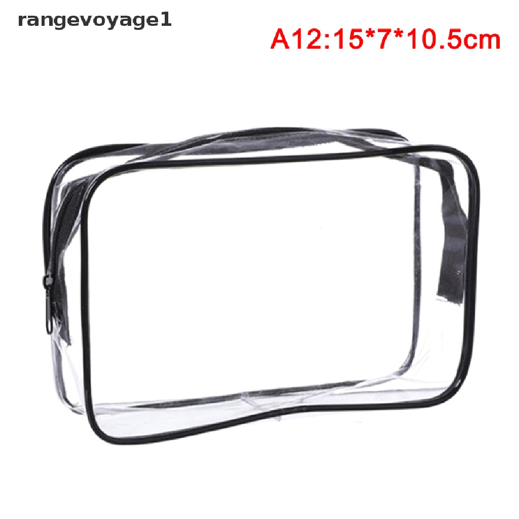 Túi Nhựa PVC Trong Suốt Đựng Đồ Trang Điểm Có Khóa Kéo Ốp