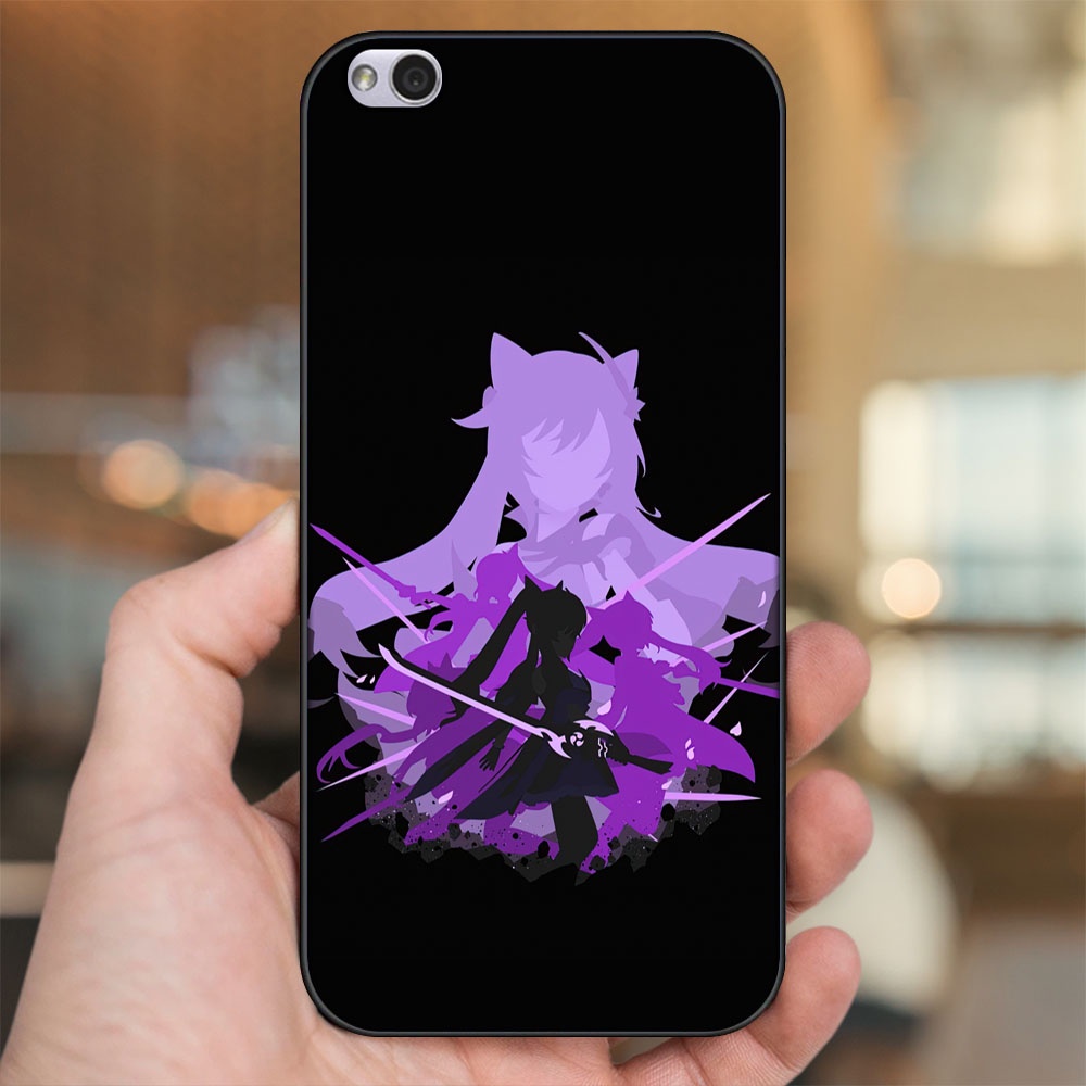 Ốp lưng Xiaomi Redmi 5A viền đen in hình Keqing Genshin Impact