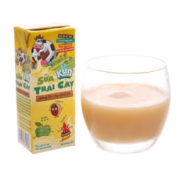 Vỉ 4 Hộp Sữa Trái Cây Kun Hương Cam/ nho/ trái cây x 180ml