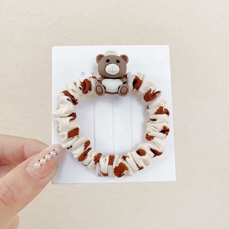 Dây Cột Tóc Co Giãn Hình Gấu/Thỏ Dễ Thương Phong Cách Hàn Quốc Cho Nữ