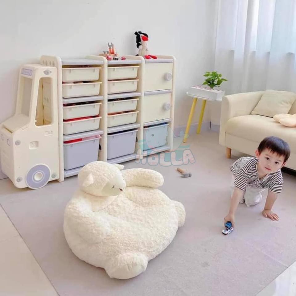Kệ đồ chơi Ôto Bus Holla phong cách Hàn Quốc đựng đồ chơi, quần áo cho bé chính hãng