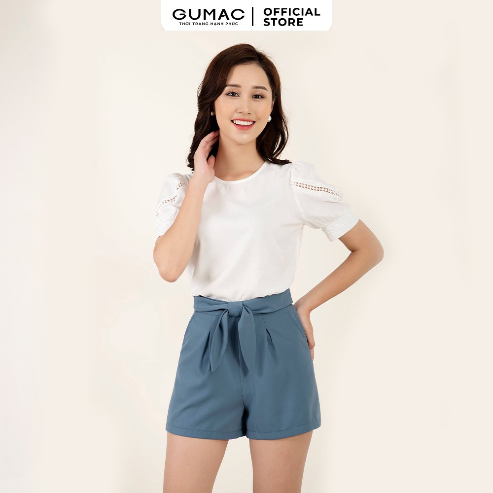 Quần short phối nơ GUMAC QB3201