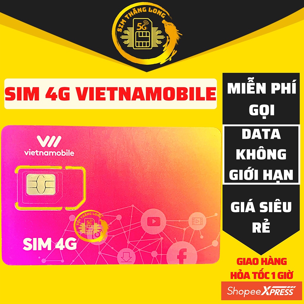 Sim 4G Vietnamobile Siêu Thánh Up Data 180Gb tháng - Free tháng đầu thumbnail