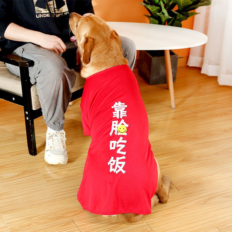 Quần áo cho chó lớn mùa hè Labrador Golden Retriever Alaska Shiba Inu Trung bình Vest