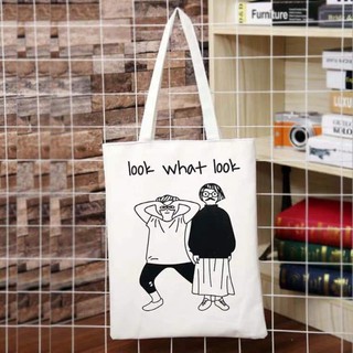 [Túi tote] Túi vải Look what look DTR0419