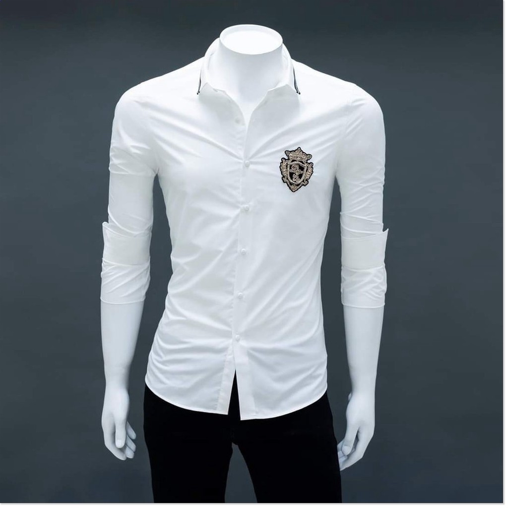 Áo sơ mi nam dài tay phối viền cá tính vải mềm mịn❤ HP