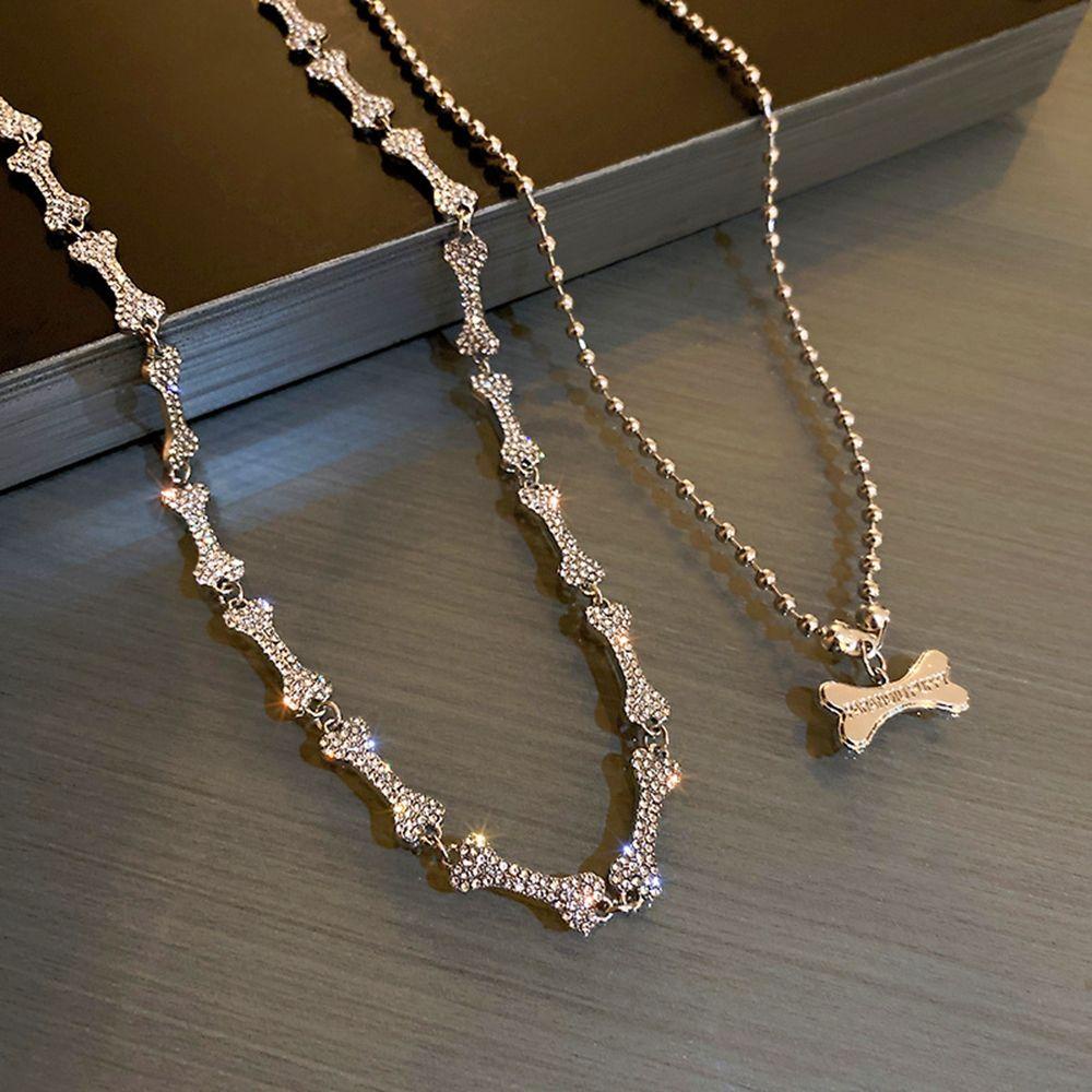 ANEMONE Vòng cổ Đính Đá Phong Cách Hàn Quốc Thanh Lịch Cho Nữ