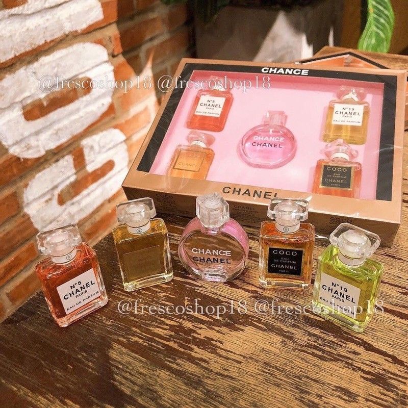 Set Nước Hoa Nữ Mini 5 chai thơm lâu