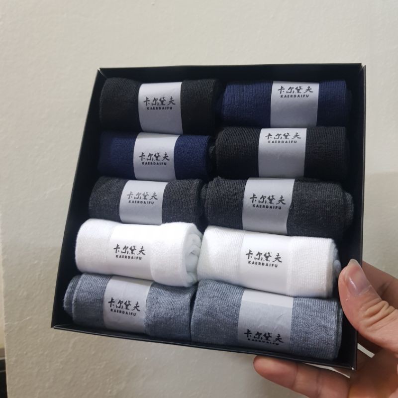 Hộp 10 Đôi Tất,Vớ Nam Công Nghệ NaNo Kháng Khuẩn Chống Hôi, Thối Chân Cổ Ngắn, Cổ Dài Hàng Xuất Nhật Cao Cấp Loại 1