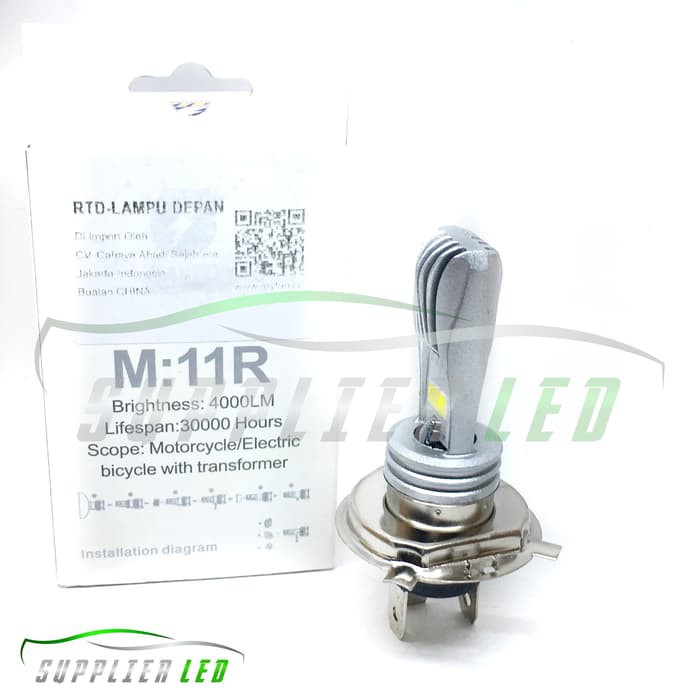 Ổ Cắm Đèn Pha Led 2 Mặt Rtd M11R H4 Hs1 Chuyên Dụng Cho Xe Mô Tô