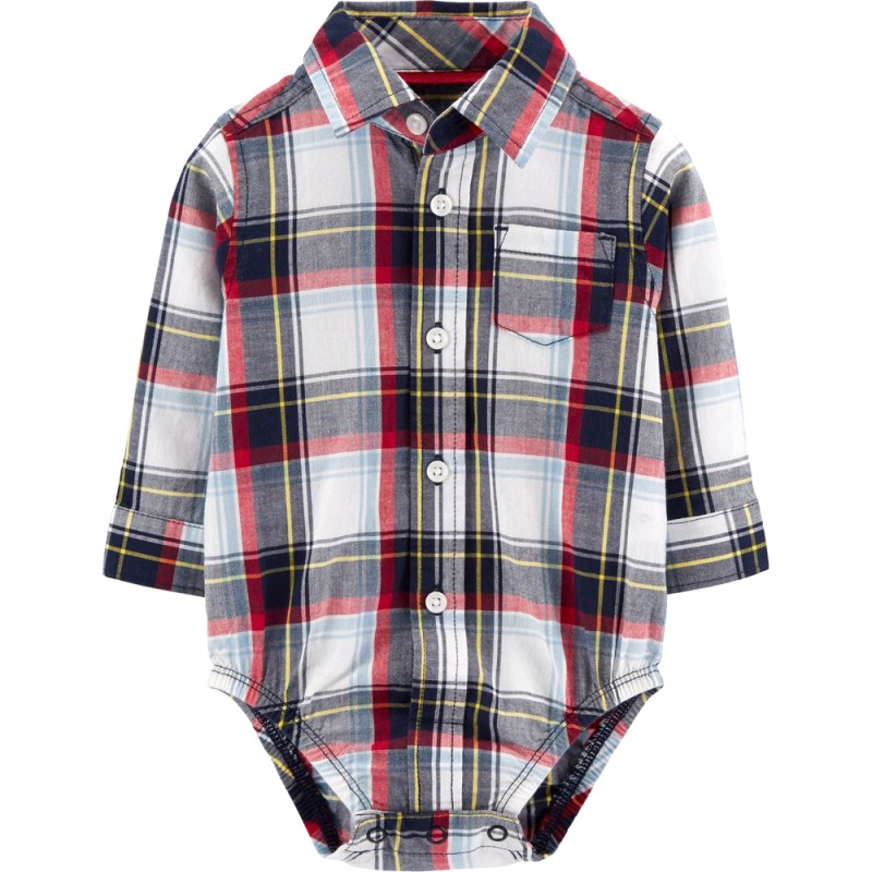 Set bodysuit sơ mi kèm quần Car-tờ Auth Từ Mỹ (1H435110)