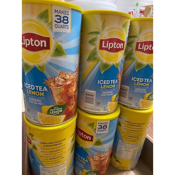 [ CHÍNH HÃNG ] Bột trà chanh Lipton - Mỹ 2.54kg