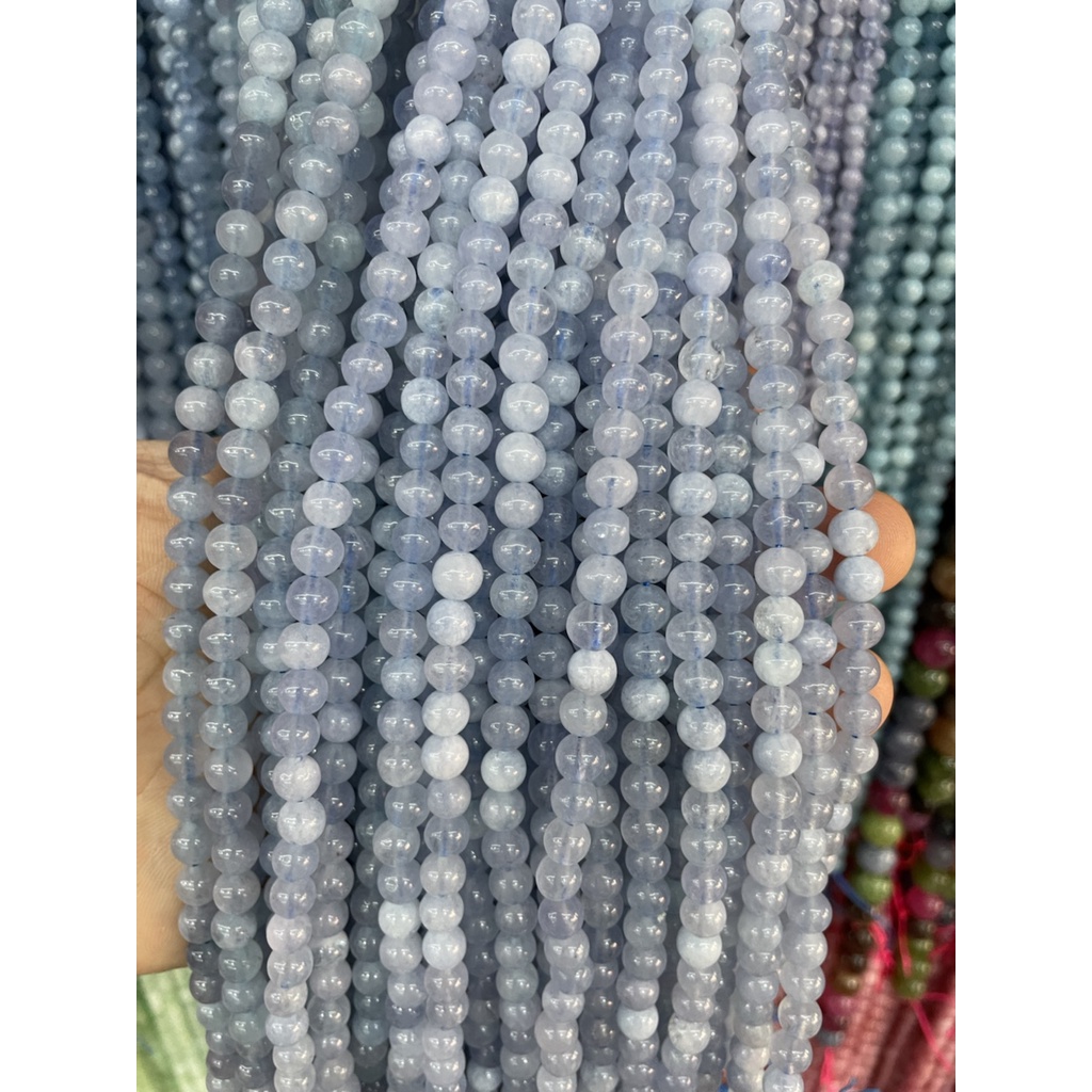 DIY Aquamarine round Beads 6mm/8mm/10mm