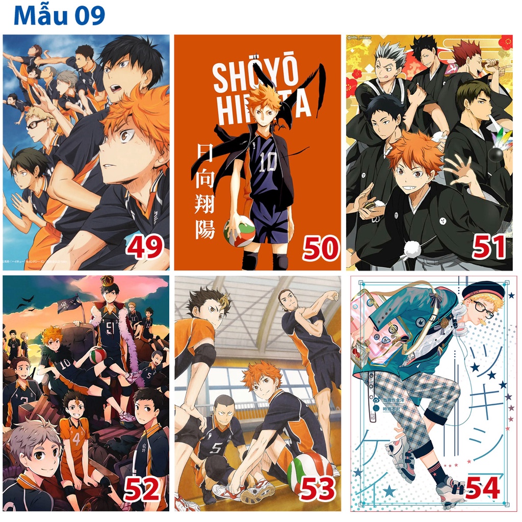 Poster/ tranh dán tường anime Haikyuu!