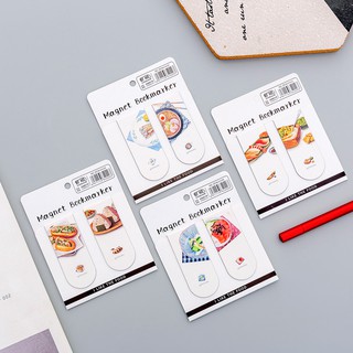 [BỘ 2C]Kẹp bookmark nam châm hình món ăn - 1 set 2 cái T10S4.41-2019