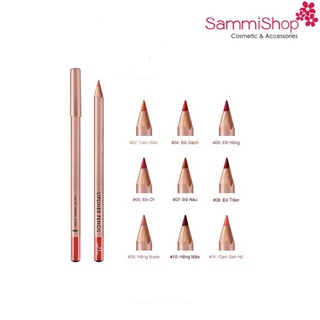 Qt vacosi chì kẻ môi natural studio lipliner pencil ver 2019 07 red brown