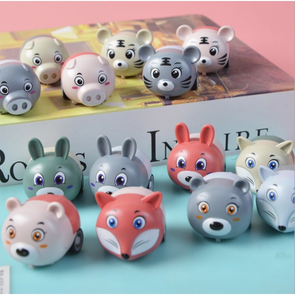 [MẪU MỚI] Đồ Chơi Trẻ Em Xe Thú Mô Hình Chạy Trớn Bánh Đà Dễ Thương - NHỰA ABS LOẠI TỐT