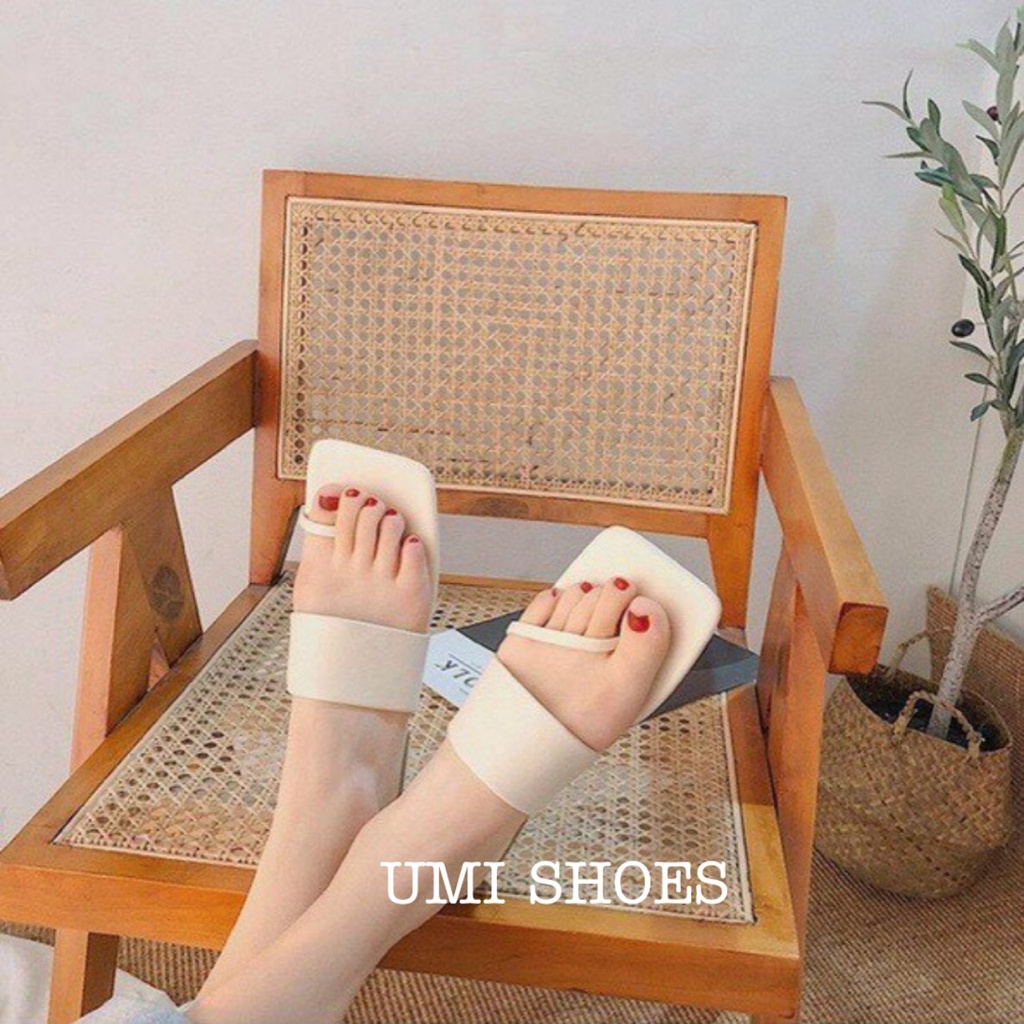 [NOWSHIP] Dép Nữ Lê Đế Bằng Kẹp Tông Xỏ Ngón Mới KOKAK Hot Trend Thời Trang Mũi Vuông Kẹp Xỏ Ngón đi chơi biển xinh đẹp