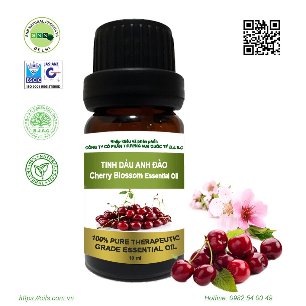 Tinh dầu Hoa Anh Đào 10ml nguyên chất nhập khẩu Ấn Độ 100%