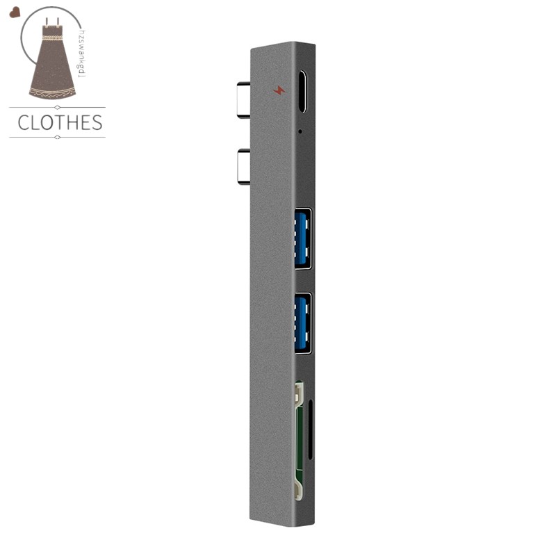 Đế Sạc Usb Type C Kiêm Đầu Đọc Thẻ Nhớ Sd / Tf 10w Cho Macbook Pro / Air / Ipad Pro