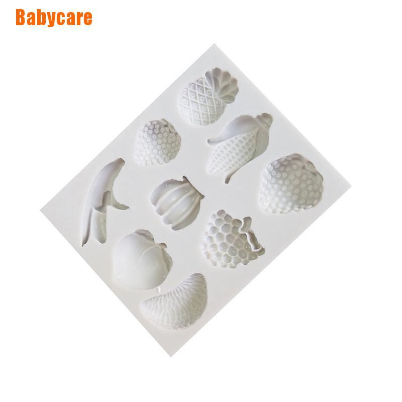 Khuôn Làm Bánh Chất Liệu Silicone Hình Trái Cây Dễ Thương