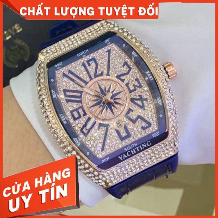 Đồng hồ nam FML 42mm - Full Đá sang trọng, tặng hộp - Donho.franck.muller