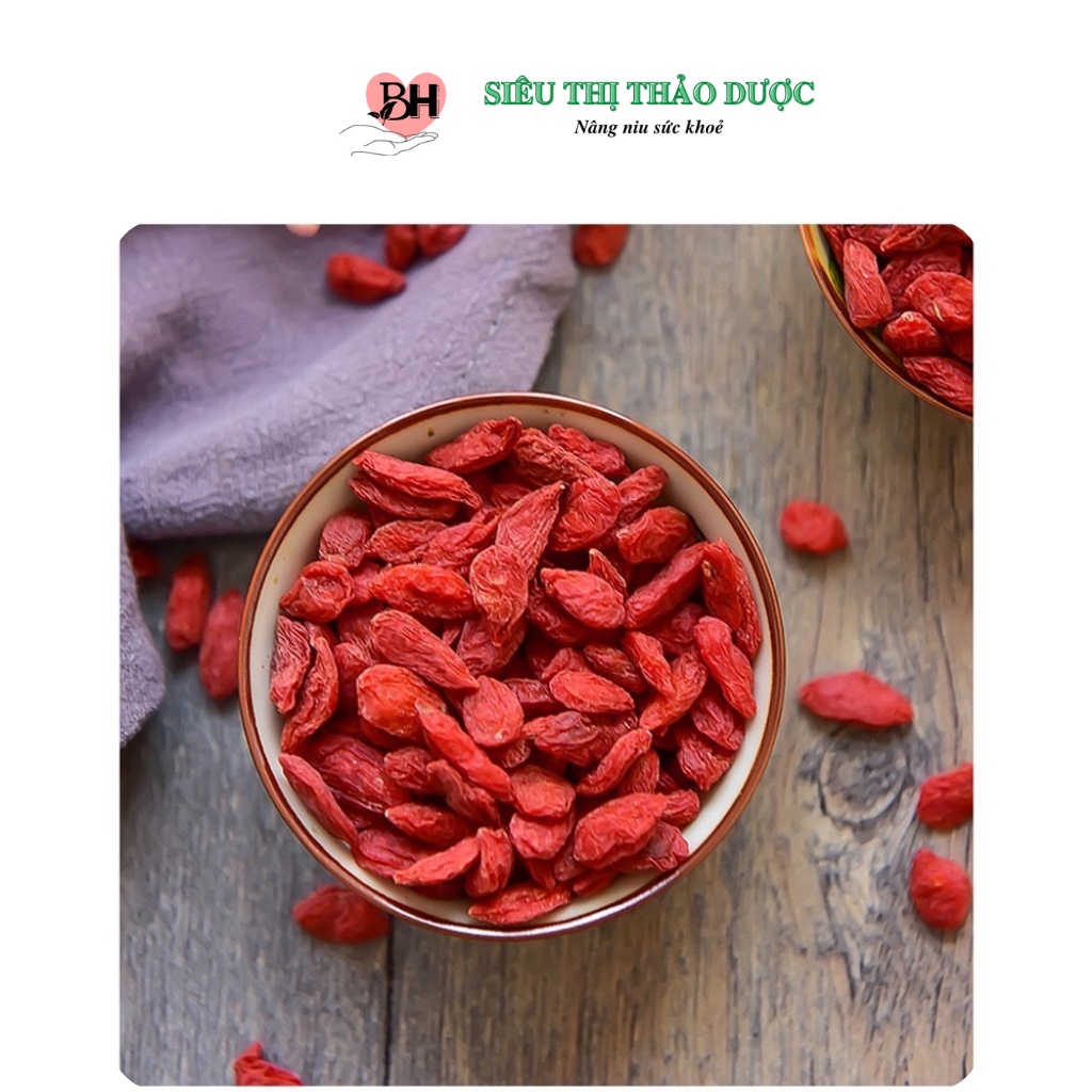 Kỷ tử đỏ hữu cơ loại 1 giúp giảm mỡ máu, giảm cân, điều hoà huyết áp, đẹp da, bổ gan phổi túi 500gr | BigBuy360 - bigbuy360.vn