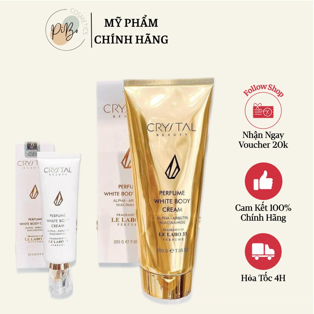 Kem dưỡng trắng da body hương nước hoa Le Labo 33 CRYSTAL